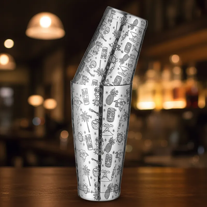 Boston shaker Bartender Style Tiki 1