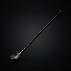 Cuillère-de-Bar-Torsadée-dorée Golden Spoon