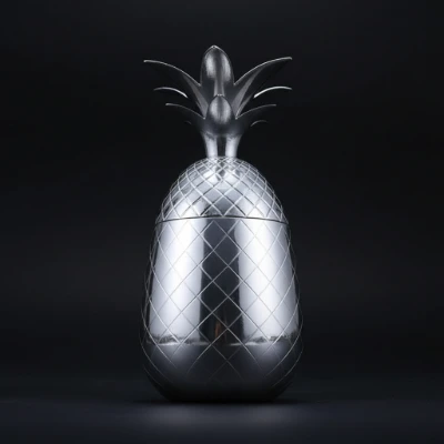 Tasse à Moscow Mules Ananas Argent 900 ml - Silver Moscow Mule Cup Pine Apple