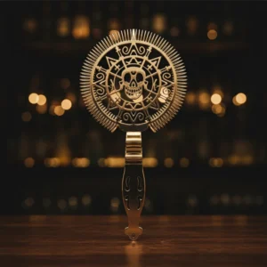 Passoire à Cocktail Mexican Skull Gold 1