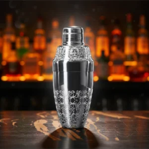 Cobbler shaker 500ml gravé au laser arabesques 1