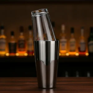 Boston Shaker Glass & Steel noir Gunmetal2