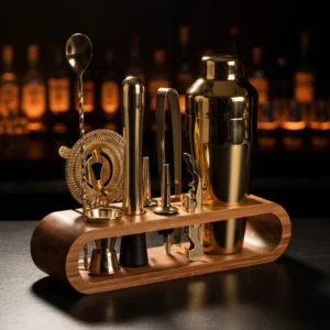kit-cocktail-or-et-bambou-wood-steel-set-mixologie-10-pieces-luxe-4