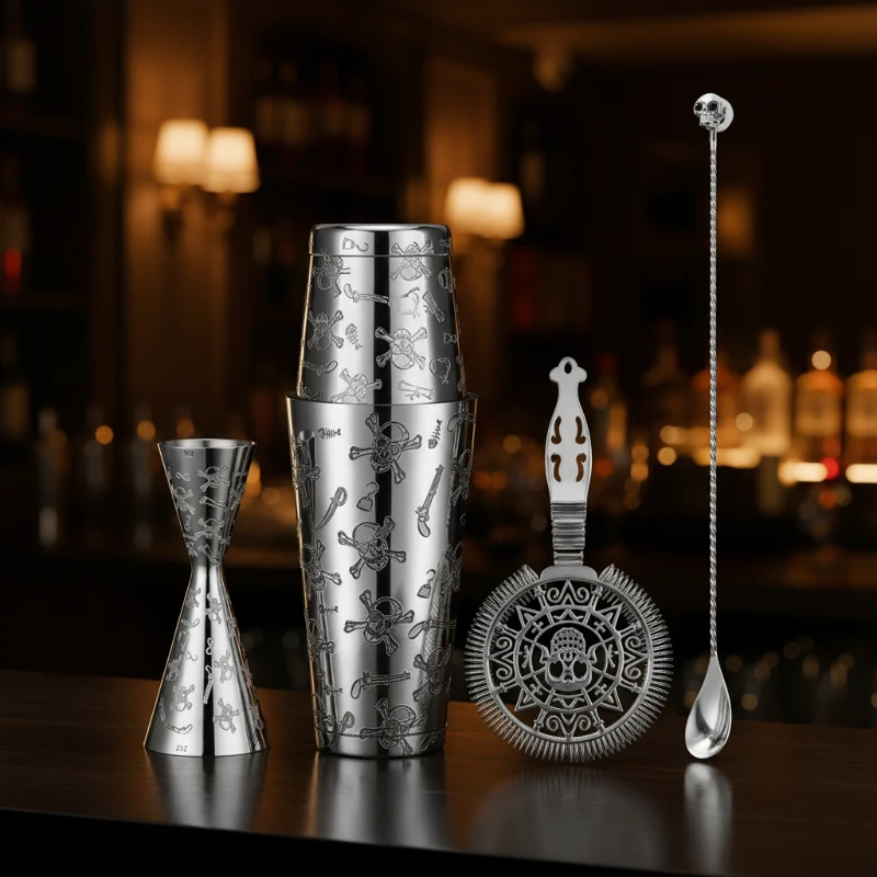 KIt set-cocktail-skull-edition-shaker-boston-jigger-passoire-et-cuillere-en-inox-4